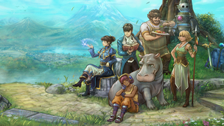 The heroes stand ready in the official art for Quartet, an RPG by Something Classic Games.