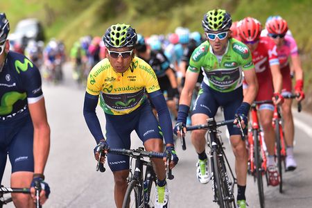 Nairo Quintana (Movistar) in the lead at the Tour de Romandie.