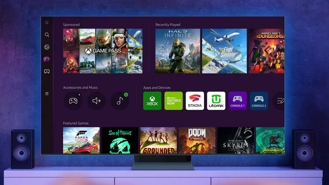 Xbox Game Pass pe un televizor inteligent Samsung