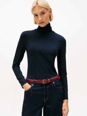 Long-Sleeve Turtleneck T-Shirt