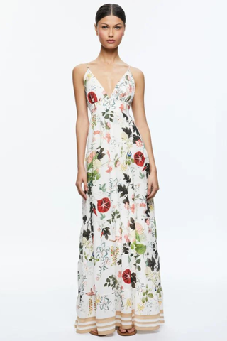 Karolina Paneled Halter Maxi Dress