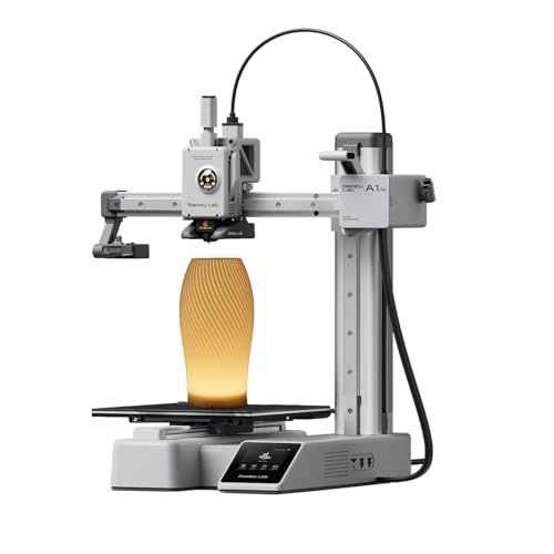 Bambu Lab A1 Mini 3d Printer + Led Lamp Kit, Set Up in 20 Mins, High Speed & Precision, Full-Auto Calibration & Active Flow Rate Compensation, &le;48 Db Quiet Fdm 3d Printers