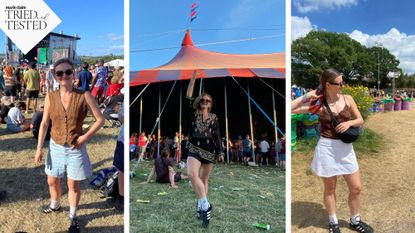 Secondhand festival fashion: Sustainability Editor Ally Head wore all old clothes to Glastonbury festival this summer
