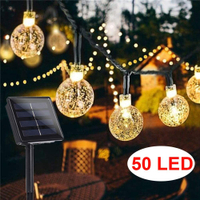 Crystal balls outdoor solar string lights | Was $19.99, now $18.99