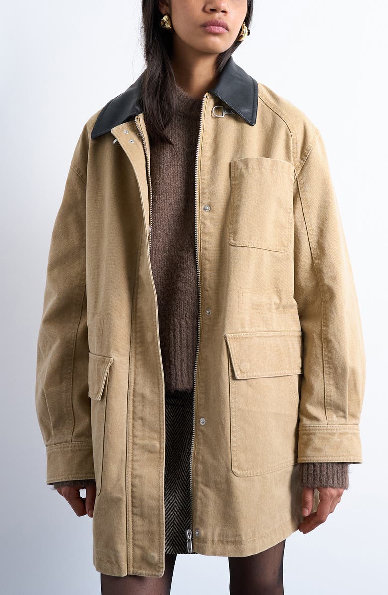 Cotton Blend Barn Jacket