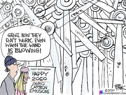Editorial Cartoon U.S. wind power