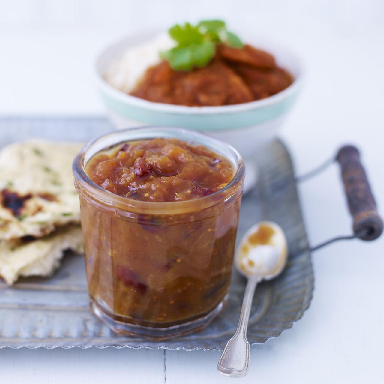 photo of spiced peach chutney