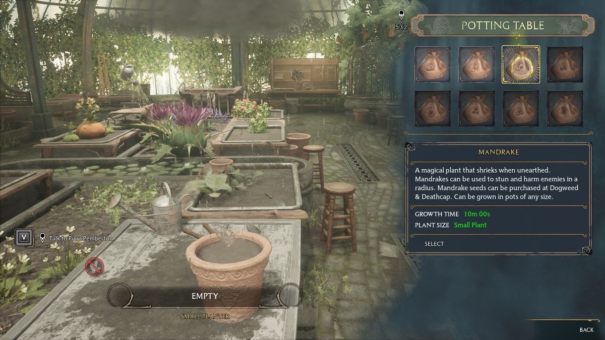 Hogwarts Legacy Mandrakes