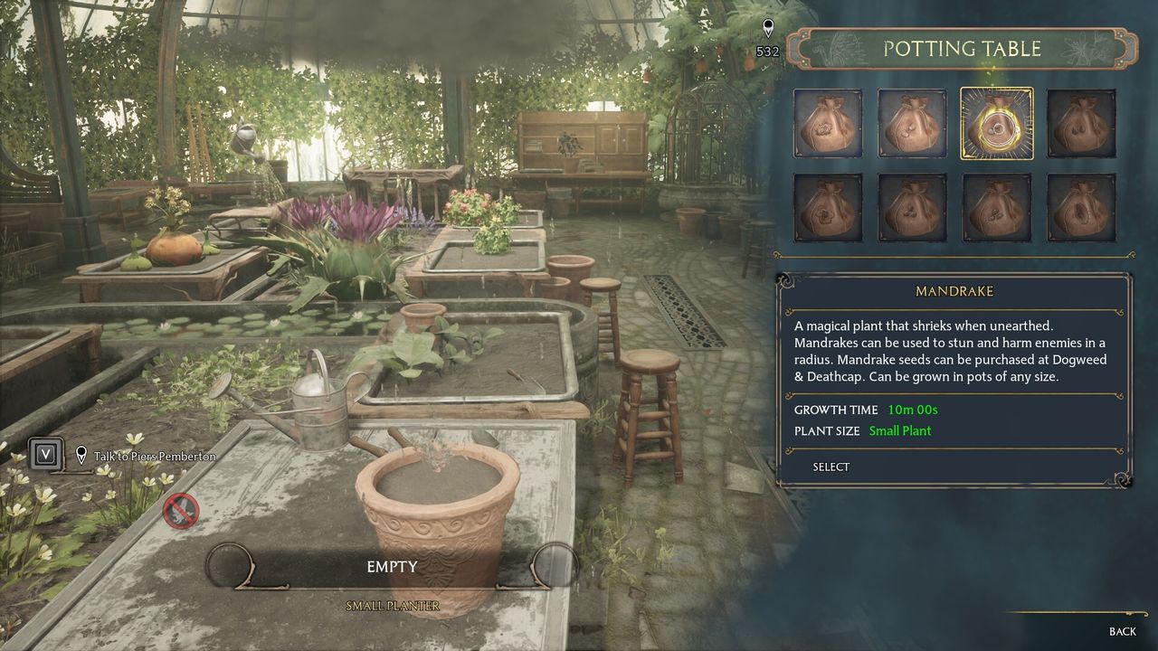 Hogwarts Legacy Mandrakes