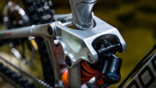 CNC machining details on the downhill bike