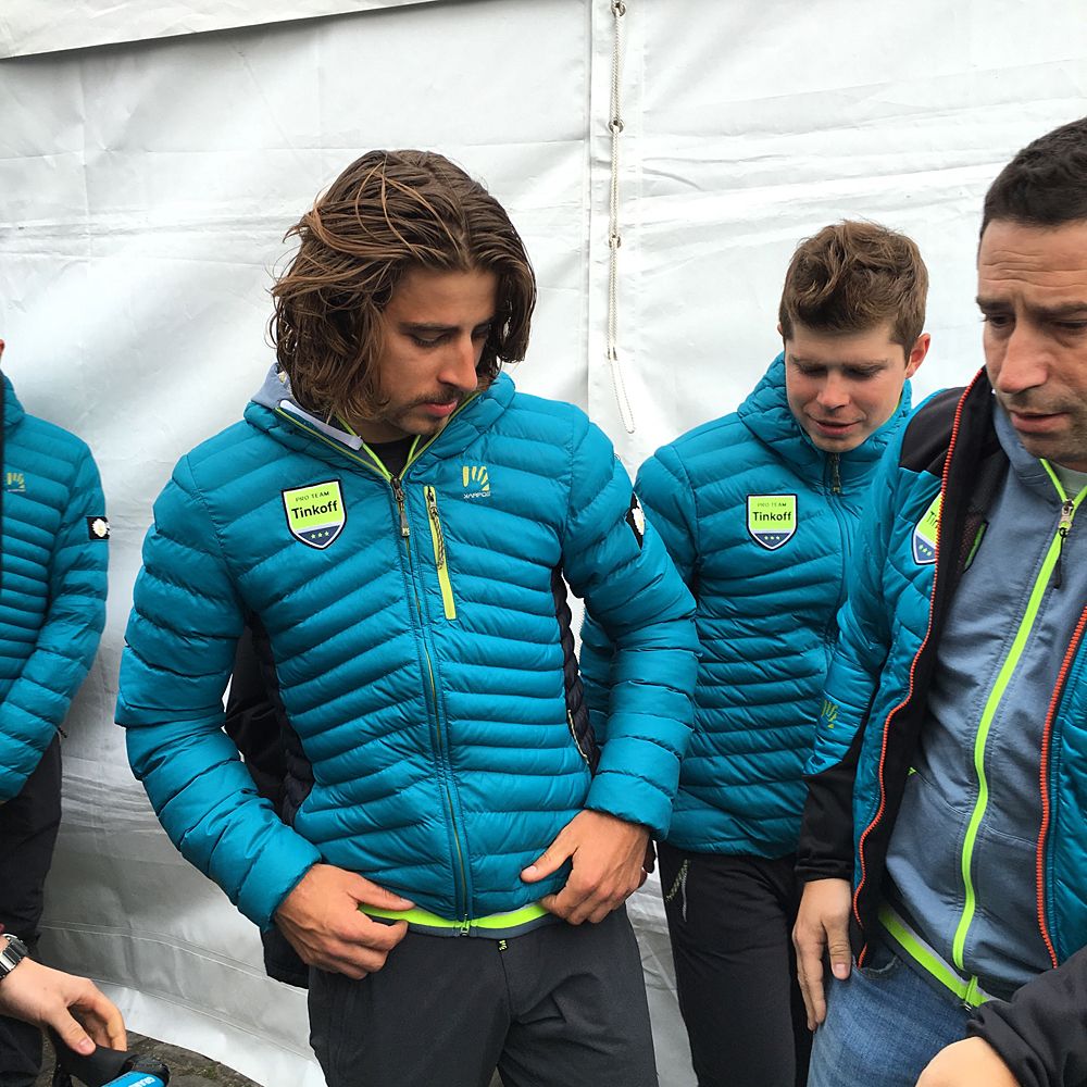 World champion Peter Sagan (Tinkoff) and brother Juraj at Paris-Roubaix