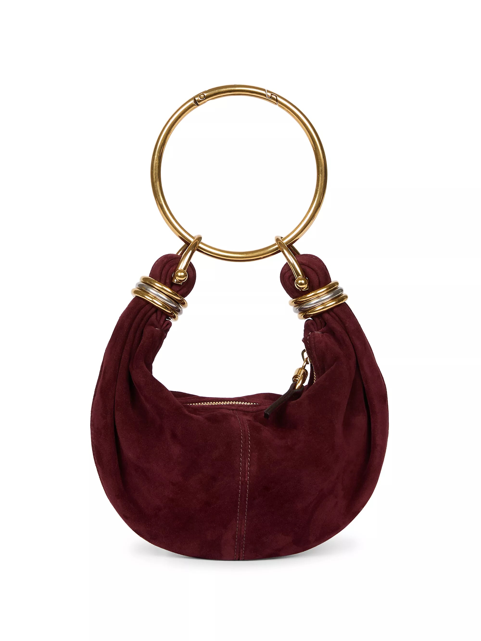 Mini Bracelet Suede Hobo Bag
