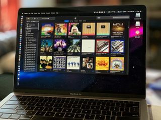 Apple Music library on MacBook Air