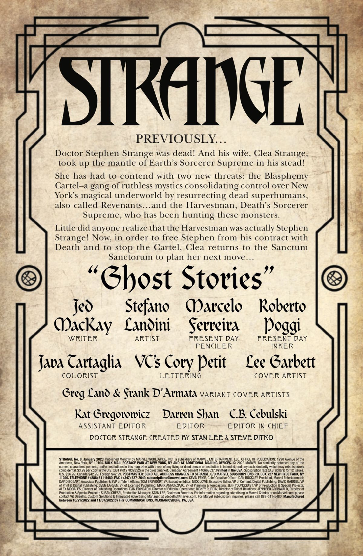 Strange #8 art