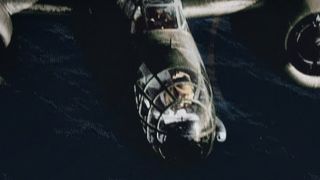 A shot of a plane in WWII in Color: Road to Victory