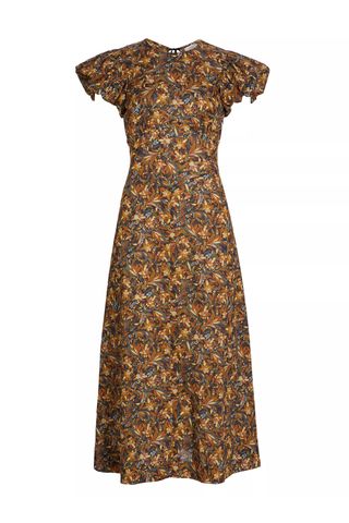 Dôen Rhodia Floral Cotton Midi-Dress