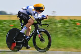 Anniina Ahtosalo in action at the Thüringen Ladies Tour