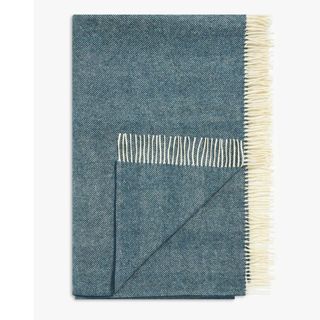 John Lewis Herringbone Shetland Lambswool Throw