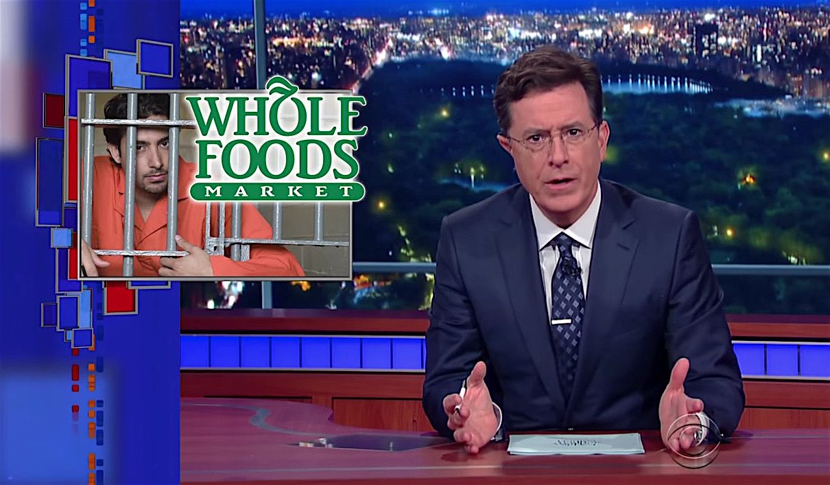 Stephen Colbert mocks Whole Foods