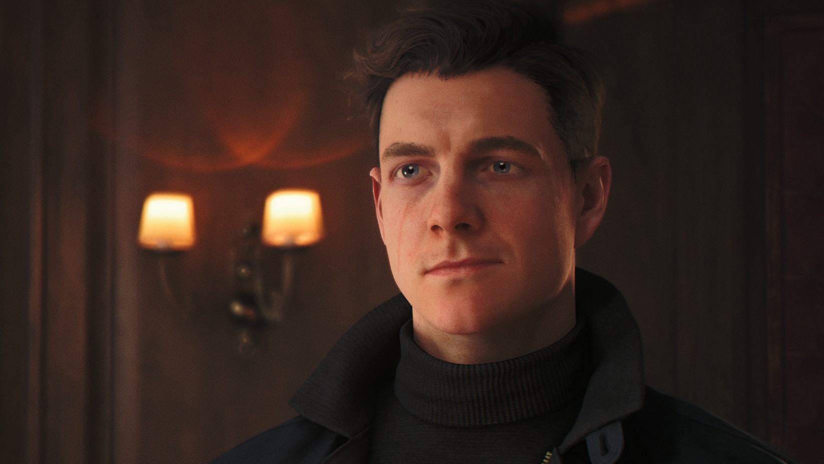 007 First Light - Bond in M's office looking pensive
