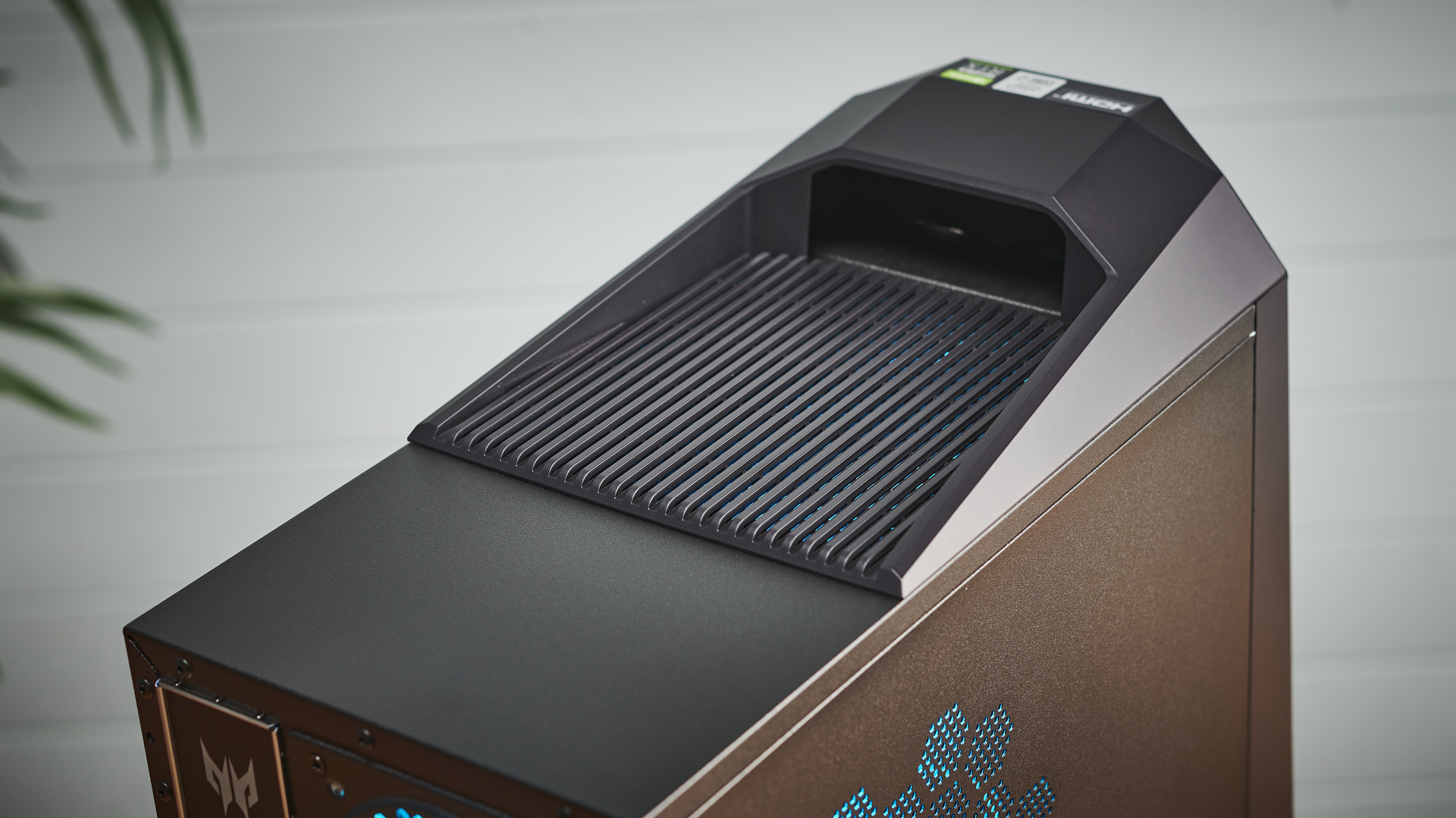 The top of the Acer Predator Orion 3000