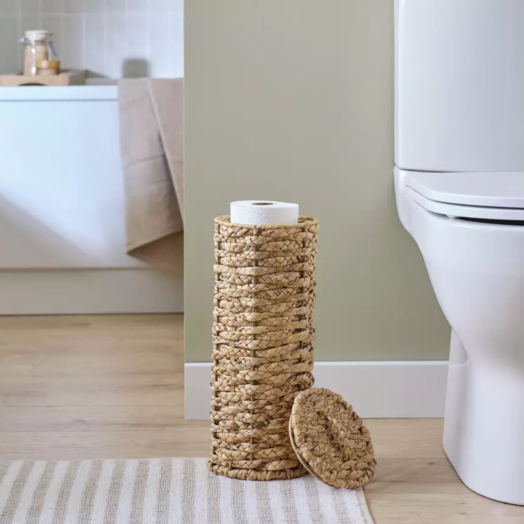 Woven Toilet Roll Cylinder Store