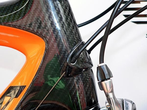 Even items such as the carbon head tube badge have been in test for months now.