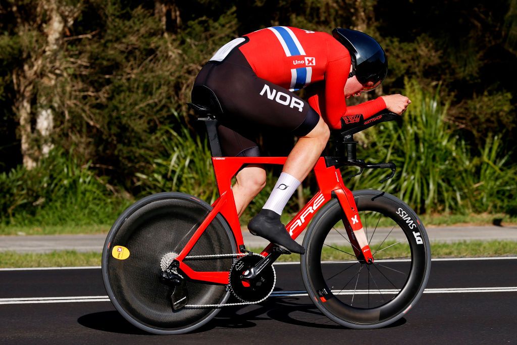 S&oslash;ren Waerenskjold of Norway during his time trial