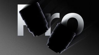 Two camera lenses silhouetted against a dark background, with a stylized "Pro" text design element integrated into the scene