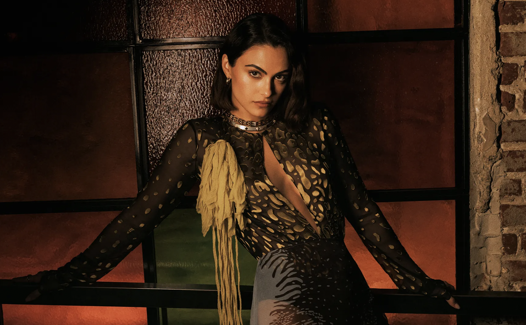Camila Mendes poses for Who What Wear