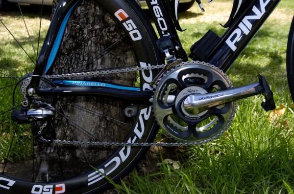Team Sky runs an all-Shimano drivetrain complete with SRM.