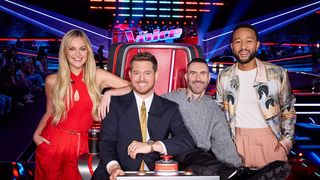 Kelsea Ballerini, Michael Bublé, Adam Levine and John Legend on The Voice