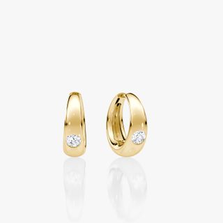 Vrai diamond gold hoops