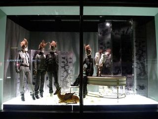 The new windows incorporate Karl Lagerfeld's recent A/W 2011 collection for Chanel