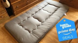 The Maxyoyo Japanese Floor Mattress with Amazon Prime Day deals badge