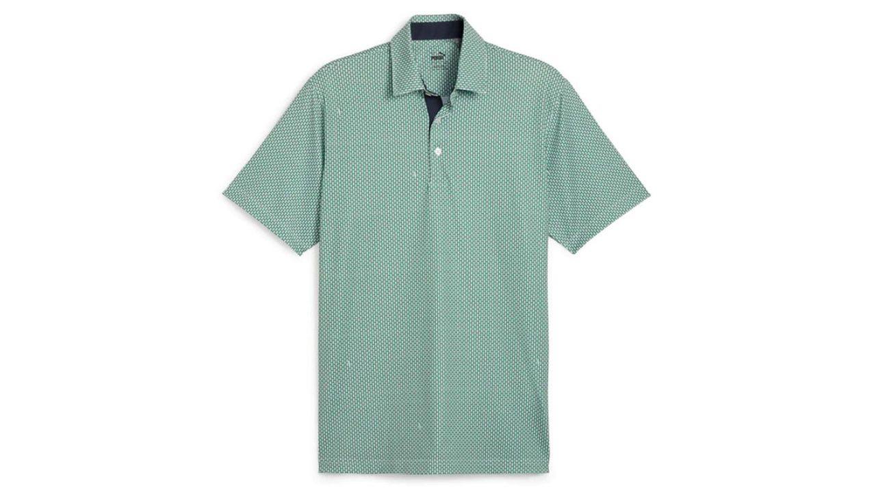 The MATTR Cups Golf Polo on a white background