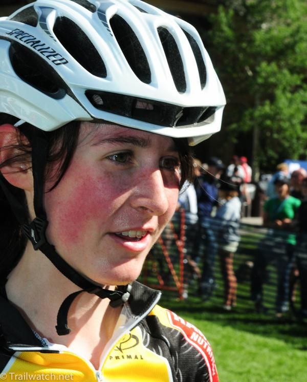 Grace Alexander (BYRDS) rides to a second place finish