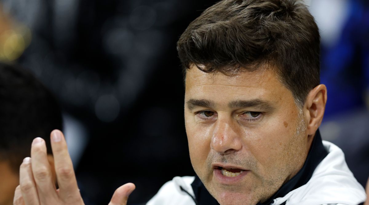 LONDON, ENGLAND - OCTOBER 2: Mauricio Pochettino, Manager of Chelsea during the Premier League match between Fulham FC and Chelsea FC at Craven Cottage on October 2, 2023 in London, England. (Photo by Nigel French/Sportsphoto/Allstar via Getty Images)