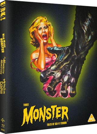 The cover of the Three Monster Tales of Sci-Fi Terror Blu-ray.
