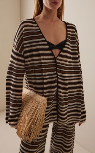 Exclusive Aura Striped Linen Shirt