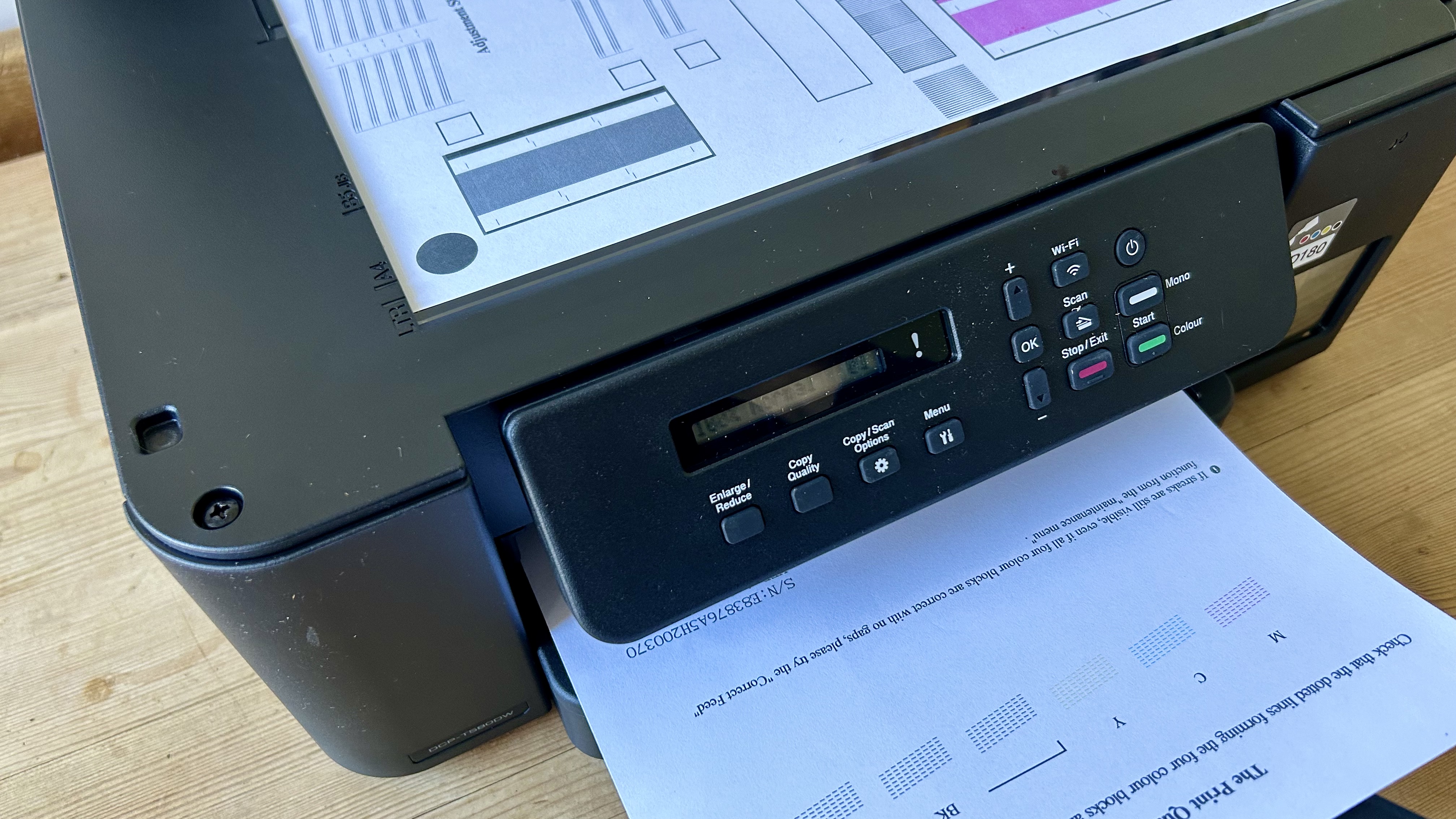 Brother DCP-T580DW during our review