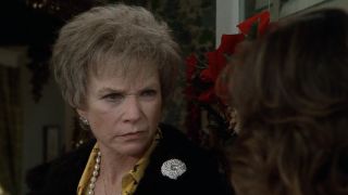 Ouiser scowling in Steel Magnolias