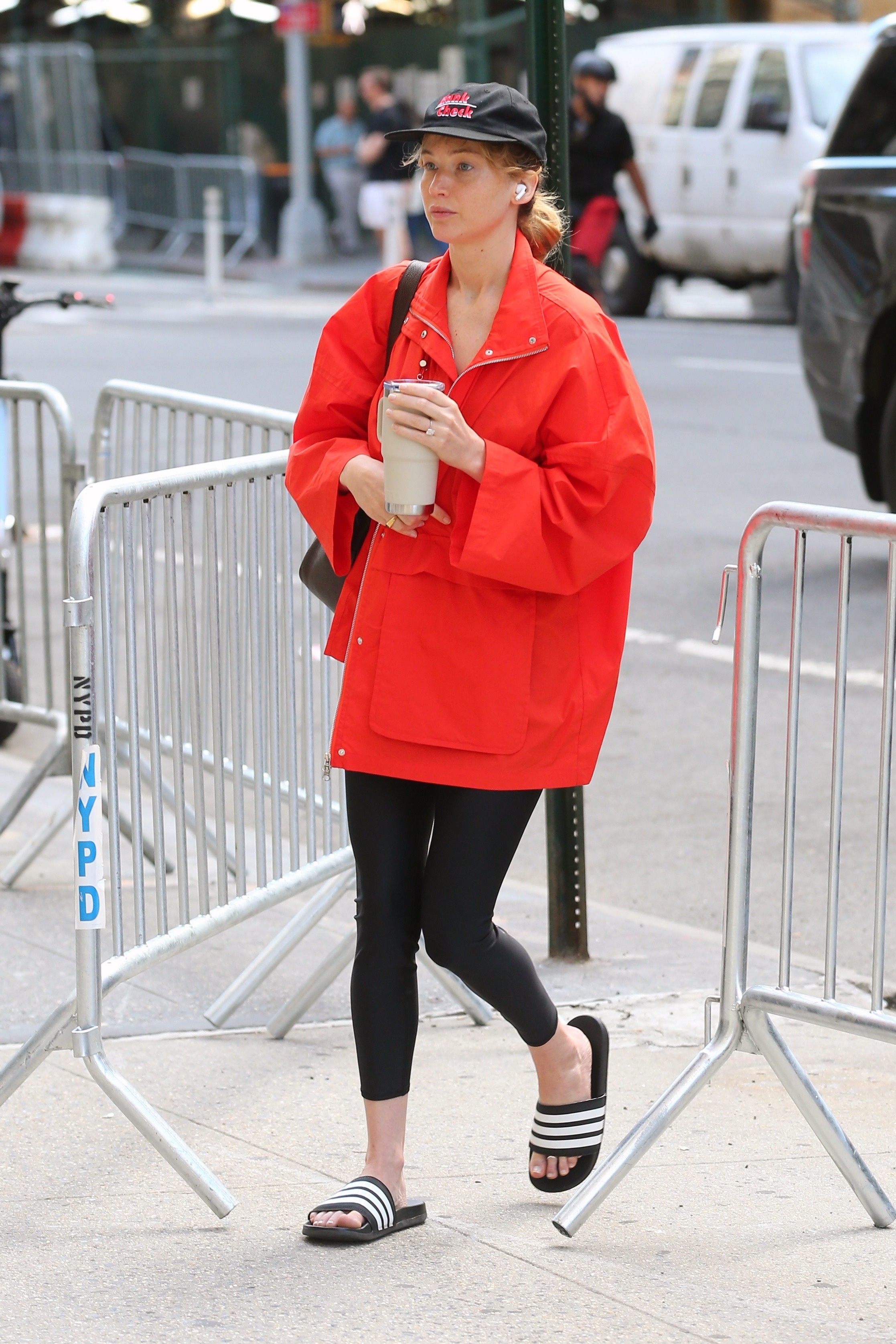 Jennifer Lawrence's Adidas slides are on sale for Amazon Prime Day