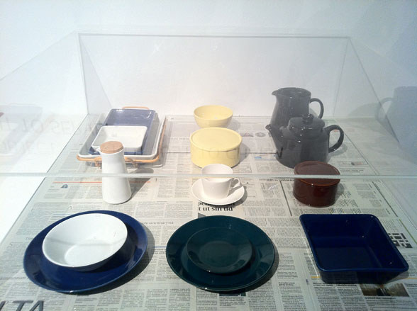 Series of ceramics from the 'Teema' collection by Kaj Franck at the Design Museum