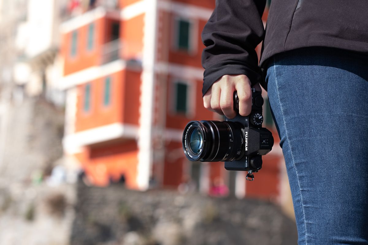 Fujifilm X-S20 being used on vacation, as the ideal travel camera