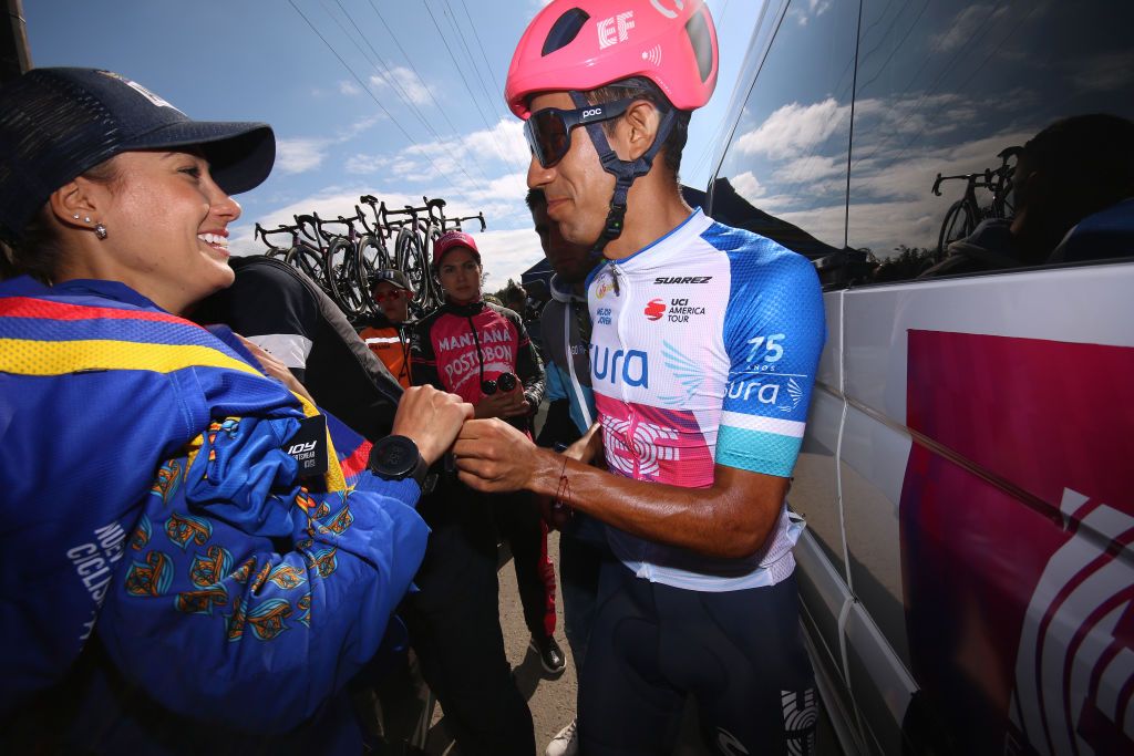 Daniel Martinez (EF Pro Cycling) after winning stage 6 at Tour Colombia 2.1
