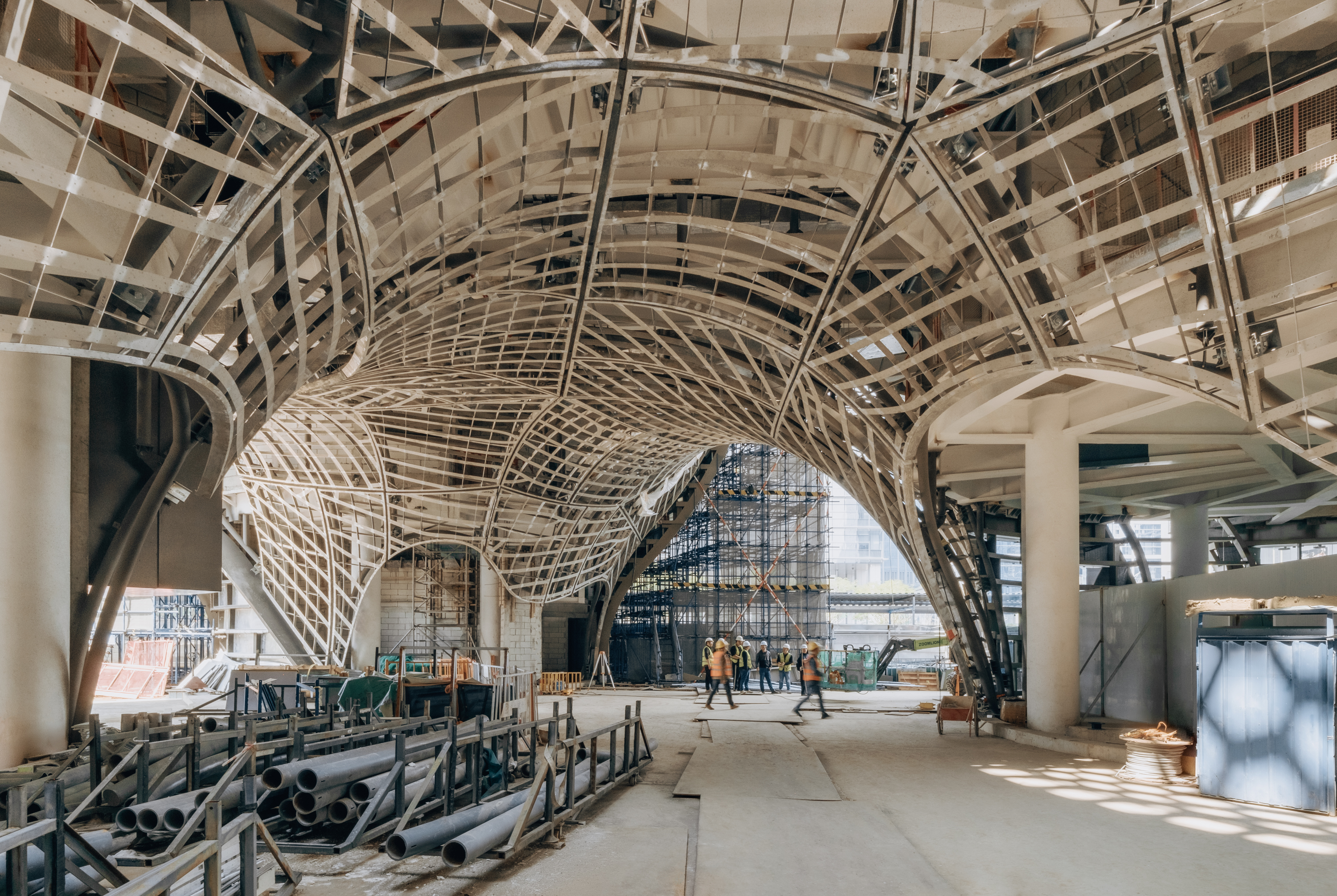 R&amp;oacute;ng Museum of Art by Ole Scheeren construction site shot