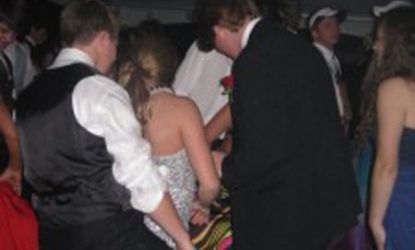 A photo of the "real prom" showed up on Facebook.