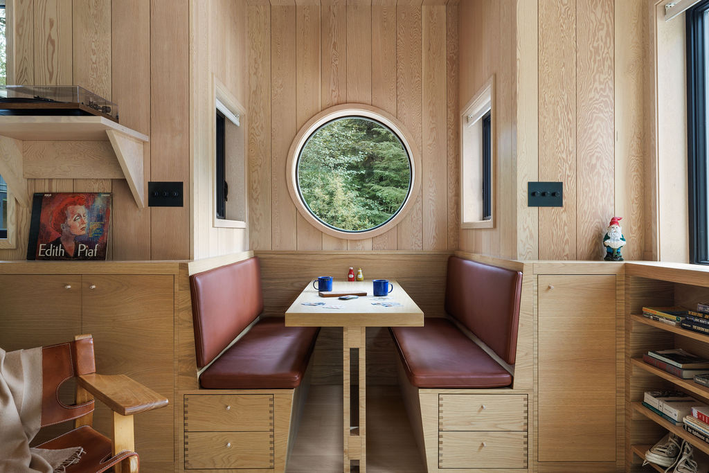 Wood-lined Canadian cabin interiors