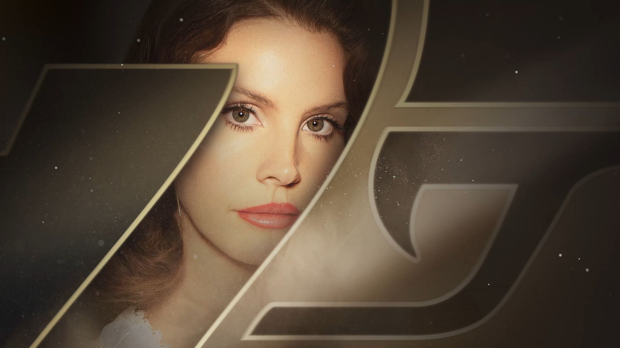 007 First Light artwork featuring singer songwriter Lana Del Rey.